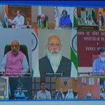 प्रधानमंत्री नरेन्द्र मोदी द्वारा राष्ट्रीय स्तर पर कोविड वैक्सीनेशन और कोरोना संक्रमण को नियंत्रित करने राज्यों द्वारा की जा रही व्यवस्था की वीडियो कॉन्फ्रेंस से समीक्षा छत्तीसगढ़ की ओर से गृहमंत्री ताम्रध्वज साहू शामिल