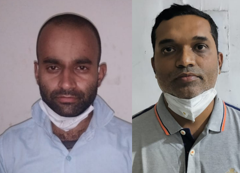 रेमडेसिविर इंजेक्शन की कालाबाजारी करते हुए दो लोग चढ़े पुलिस के हत्थे